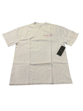 Santo Studio Vita Drappo Tee in White 
